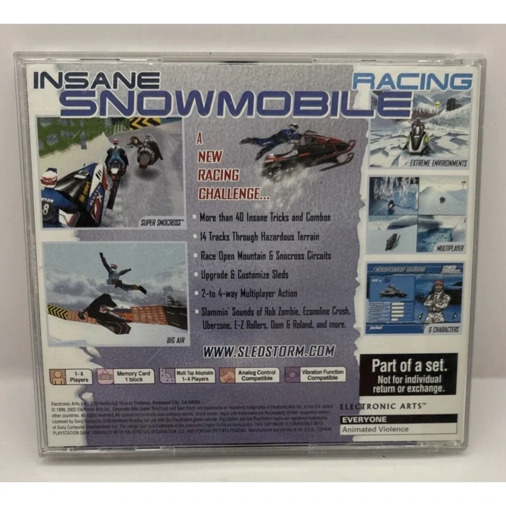 Sled Storm Collector's Edition Sony PlayStation 1‎ PS1 1999 Complete